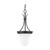 Nuvo 60/3364 1 Light; 10 in.; Pendant with Frosted White Glass; (1) 13W GU24 Lamp Included