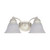 Nuvo 60/353 Empire; 2 Light; 15 in.; Vanity with Alabaster Glass Bell Shades
