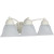Nuvo 60/354 Empire; 3 Light; 21 in.; Vanity with Alabaster Glass Bell Shades