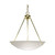 Nuvo 60/372 3 Light; 23 in.; Pendant; Alabaster Glass Bowl