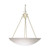 Nuvo 60/373 3 Light; 23 in.; Pendant; Alabaster Glass Bowl