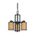 Nuvo 60/3825 Odeon ES; 3 Light; Chandelier with Parchment Glass; (3) 13W GU24 Lamps Included