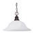 Nuvo 60/391 1 Light; 16 in.; Pendant; Alabaster Glass