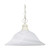 Nuvo 60/393 1 Light; 16 in.; Pendant; Alabaster Glass