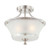 Nuvo 60/4528 Patrone; 2 Light; Semi-Flush Fixture with Clear and Frosted Glass