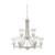 Nuvo 60/4529 Patrone; 9 Light; Chandelier with Clear and Frosted Glass