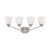 Nuvo 60/5054 Patton ES; 4 Light; Vanity Fixture with Frosted Glass; (4) 13W GU24 Lamps Included