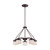 Nuvo 60/5125 Austin; 5 Light; Chandelier with Etched Opal Glass