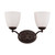 Nuvo 60/5132 Patton; 2 Light; Vanity Fixture with Frosted Glass