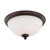 Nuvo 60/5141 Patton; 3 Light; Flush Fixture with Frosted Glass