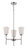 Nuvo 60/5215 Benson; 3 Light; Chandelier with Satin White Glass