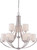 Nuvo 60/5299 Lola; 9 Light; 2 Tier Chandelier with Etched Opal Glass