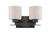 Nuvo 60/5302 Parallel; 2 Light; Vanity Fixture with Etched Opal Glass