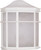 Nuvo 60/537 1 Light; 10 in.; Cage Lantern Wall Fixture; Die Cast; Linen Acrylic Lens