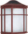 Nuvo 60/538 1 Light; 10 in.; Cage Lantern Wall Fixture; Die Cast; Linen Acrylic Lens