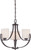 Nuvo 60/5398 Lola; 3 Light; Chandelier with Etched Opal Glass