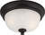 Nuvo 60/5690 Elizabeth; 2 Light; Flush Fixture with Frosted Glass