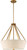 Nuvo 60/5841 4 Light; Seneca 22 in.; Pendant; Natural Brass Finish; Almond Mesh Fabric Shade; Etched Glass Diffuser