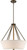 Nuvo 60/5896 4 Light; Seneca 22 in.; Pendant; Mahogany Bronze Finish with Wrapped Rope; Beige Linen Fabric Shade; Etched Glass Diffuser
