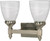 Nuvo 60/592 Triumph; 2 Light; 13 in.; Vanity with Sculptured Glass Shades