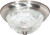 Nuvo 60/6024 2 Light; 13 in.; Flush Mount; Clear Ribbed Glass; Color retail packaging