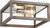 Nuvo 60/6482 Bliss; 2 Light; Flush Mount; Driftwood Finish with Polished Nickel Accents