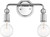 Nuvo 60/6562 Bounce; 2 Light; Vanity; Polished Nickel Finish with K9 Crystal