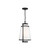 Nuvo 60/6604 Anau; 1 Light; Hanging Lantern; Matte Black Finish with Etched Opal/Clear Glass