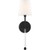 Nuvo 60/6689 Olmstead; 1 Light; Wall Sconce; Aged Bronze Finish with White Linen Shade