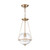 Nuvo 60/6941 Odyssey; 1 Light; Mini Pendant Fixture; Vintage Brass Finish with Clear Glass