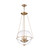 Nuvo 60/6943 Odyssey; 4 Light; Pendant Fixture; Vintage Brass Finish with Clear Glass