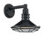 Nuvo 60/7031 Blue Harbor; 1 Light; Small Outdoor Wall Sconce Fixture; Gloss Black Finish with Silver and Textured Black Accents