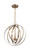 Nuvo 60/7057 Pendleton; 3 Light; Pendant Fixture; Burnished Brass Finish