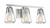 Nuvo 60/7113 Skybridge; 3 Light; Vanity Fixture; Brushed Nickel Finish with Clear Glass