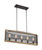 Nuvo 60/7265 Atelier; 5 Light; Island Pendant Fixture; Black and Honeywood Finish