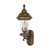 Nuvo 60/965 Clarion; 3 Light; 24 in.; Wall Lantern; Arm Up with Clear Seed Glass