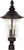 Nuvo 60/984 Parisian; 3 Light; 27 in.; Post Lantern with Fluted Seed Glass