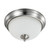 Nuvo 62/1562 19 Watt; 11 inch; LED Flush Mount Fixture; 3000K; Dimmable; Brushed Nickel; Frosted Glass