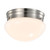 Nuvo 62/1564 12 Watt; 7 inch; LED Flush Mount Fixture; 3000K; Dimmable; Brushed Nickel; Frosted Glass