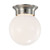 Nuvo 62/1565 8 Watt; 6 inch; LED Flush Mount Fixture; 3000K; Dimmable; Brushed Nickel; Frosted Glass