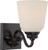 Nuvo 62/376 Calvin; 1 Light; Vanity Fixture with Satin White Glass; LED Omni Included