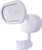 Nuvo 65/106 LED Security Light; Single Head; Motion Sensor Included; White Finish; 4000K; 1200 Lumens