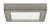 Satco S29325 10.5 watt; 5.5" Flush Mount LED Fixture; 2700K; Square Shape; Brushed Nickel Finish; 120 volts