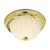 Nuvo SF76/124 2 Light - 11" Flush with Frosted Melon Glass - Polished Brass Finish