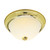 Nuvo SF76/130 2 Light - 11" Flush with Frosted Ribbed - Polished Brass Finish