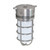 Nuvo SF76/624 1 Light - 10" - Industrial Style - Surface Mount with Frosted Glass - Metallic Silver Finish