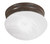 Nuvo SF76/670 1 Light - 8" - Flush Mount - Small Alabaster Mushroom - Old Bronze Finish