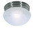 Nuvo SF76/671 1 Light - 8" - Flush Mount - Small Alabaster Mushroom - Brushed Nickel Finish