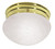 Nuvo SF76/672 1 Light - 8" - Flush Mount - Small Alabaster Mushroom - Polished Brass Finish