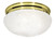 Nuvo SF76/678 2 Light - 12" - Flush Mount - Large Alabaster Mushroom - Polished Brass Finish